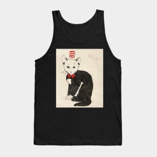 Cat in a Hat by Riley Tank Top